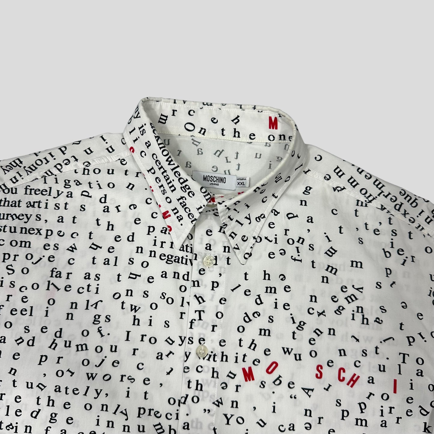Moschino Jeans 00’s Typography Shirt - XL/XXL