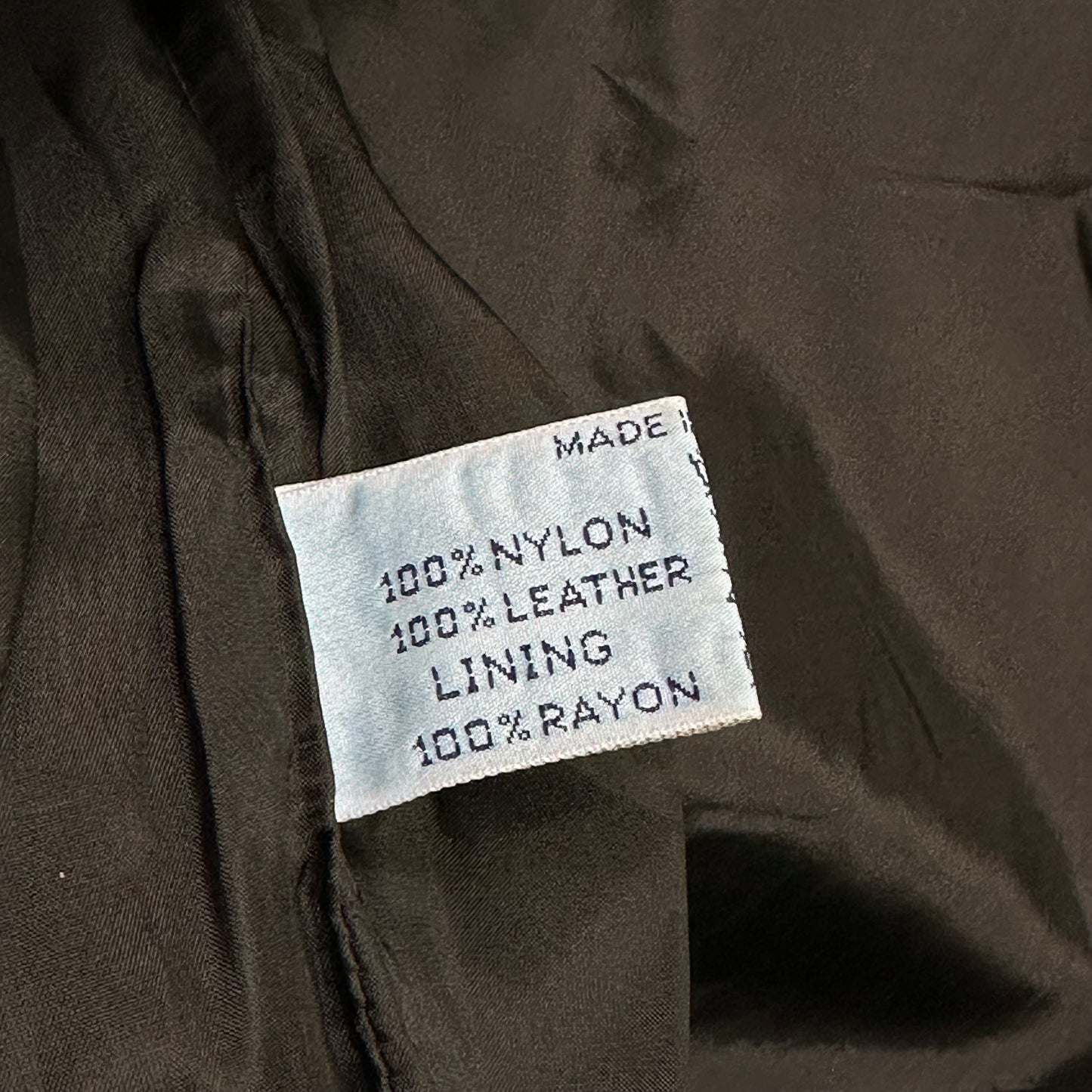Prada Milano 90’s Leather & Nylon Jacket - 8-10