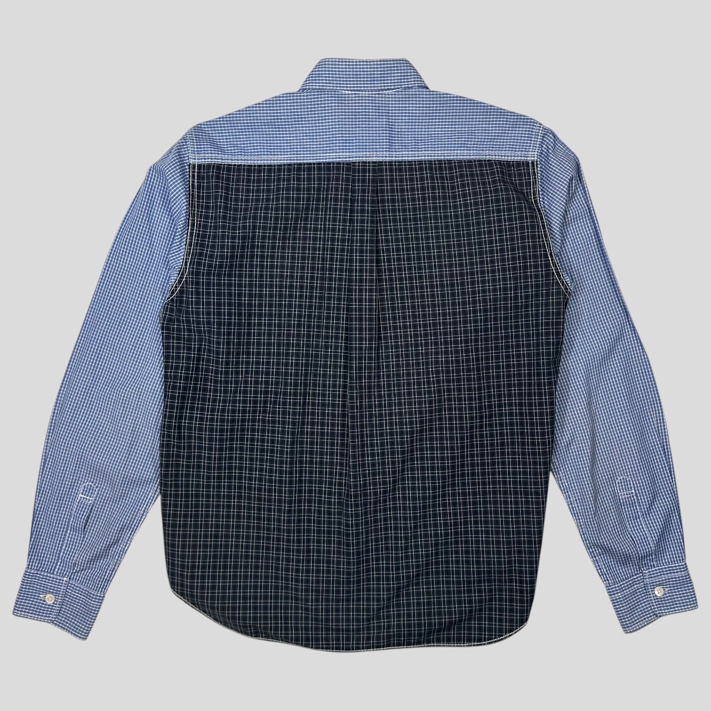 Comme Des Garçons Homme 2010 Multi Plaid Panelled Shirt - S/M