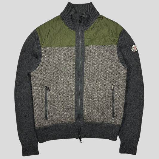 Moncler Wool & Nylon Maglione Tricot Cardigan Jacket - L (M)
