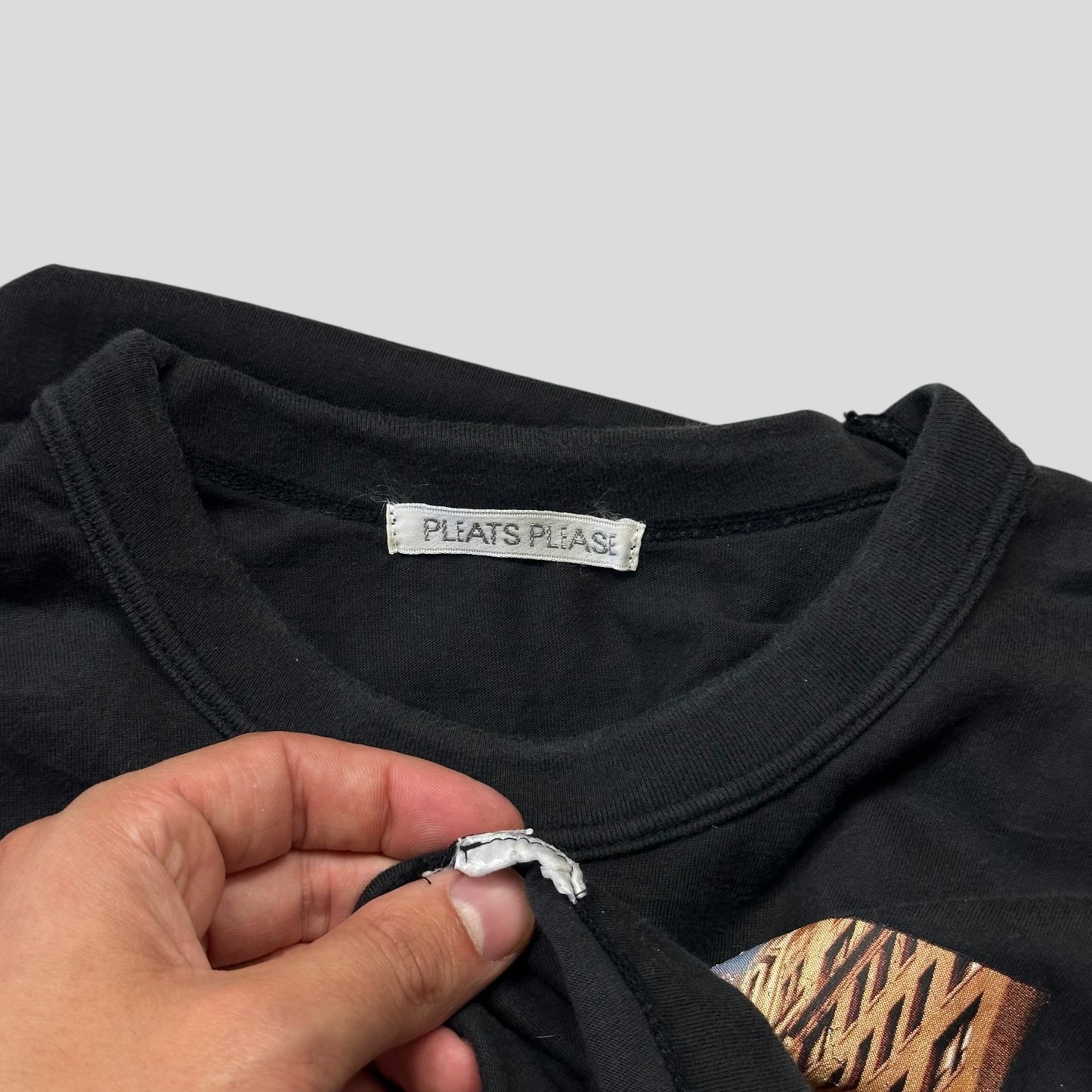 Issey Miyake Godzilla Pleats Please Poster Graphic T-shirt - XS/S