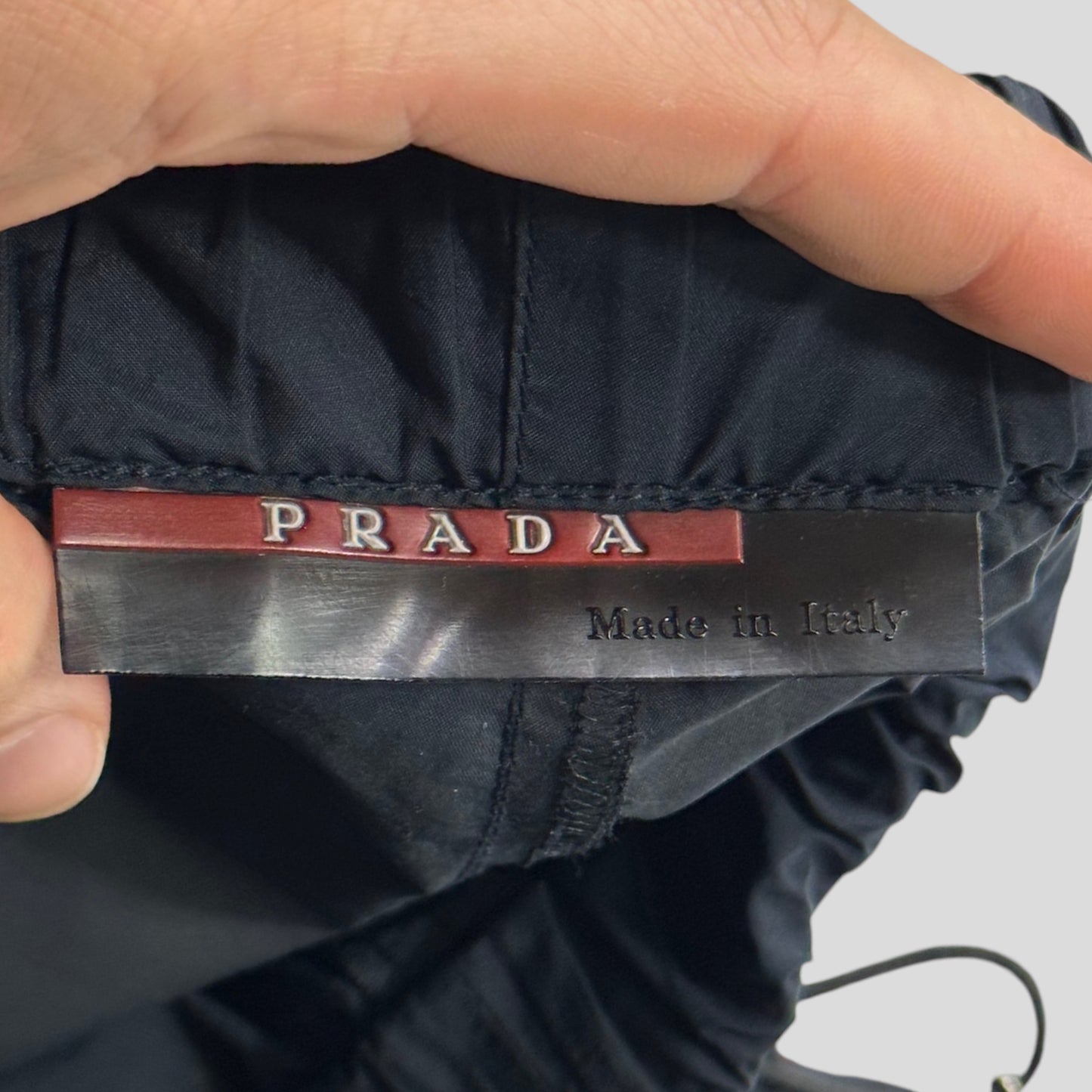 Prada Sport SS99 Midnight Navy Nylon Baggy Trackpants - IT48