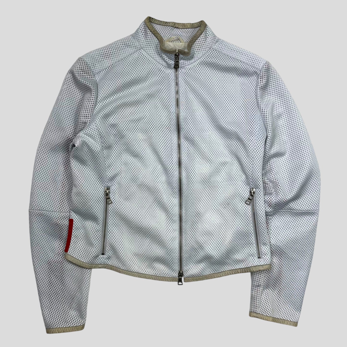 Prada Sport SS00 Technical Mesh Moto Jacket - IT46