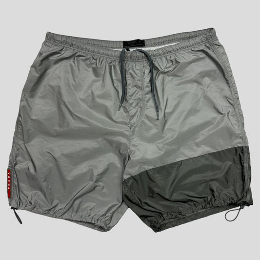 Prada Milano 2017 Panelled Nylon Technical Cinch Shorts - IT50 (M/L)