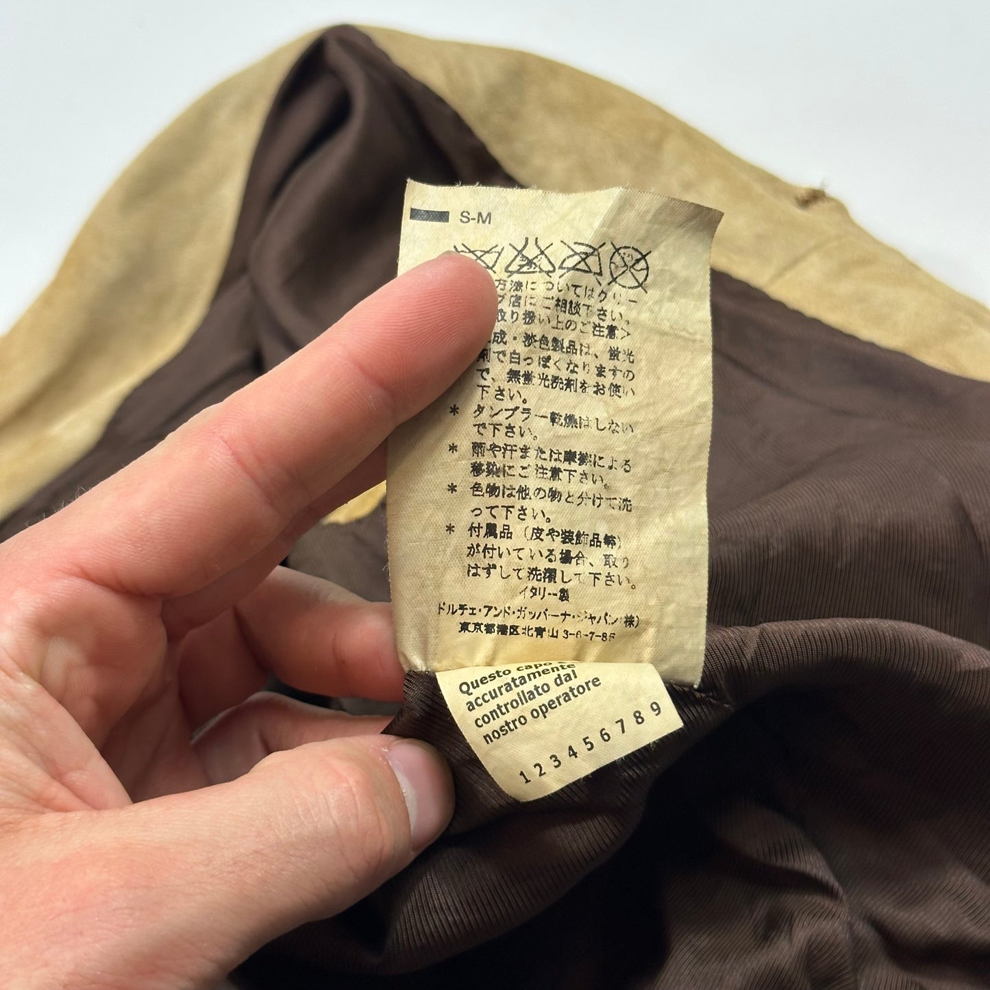 Dolce & Gabanna 00’s Goatskin Leather Flight Jacket - M