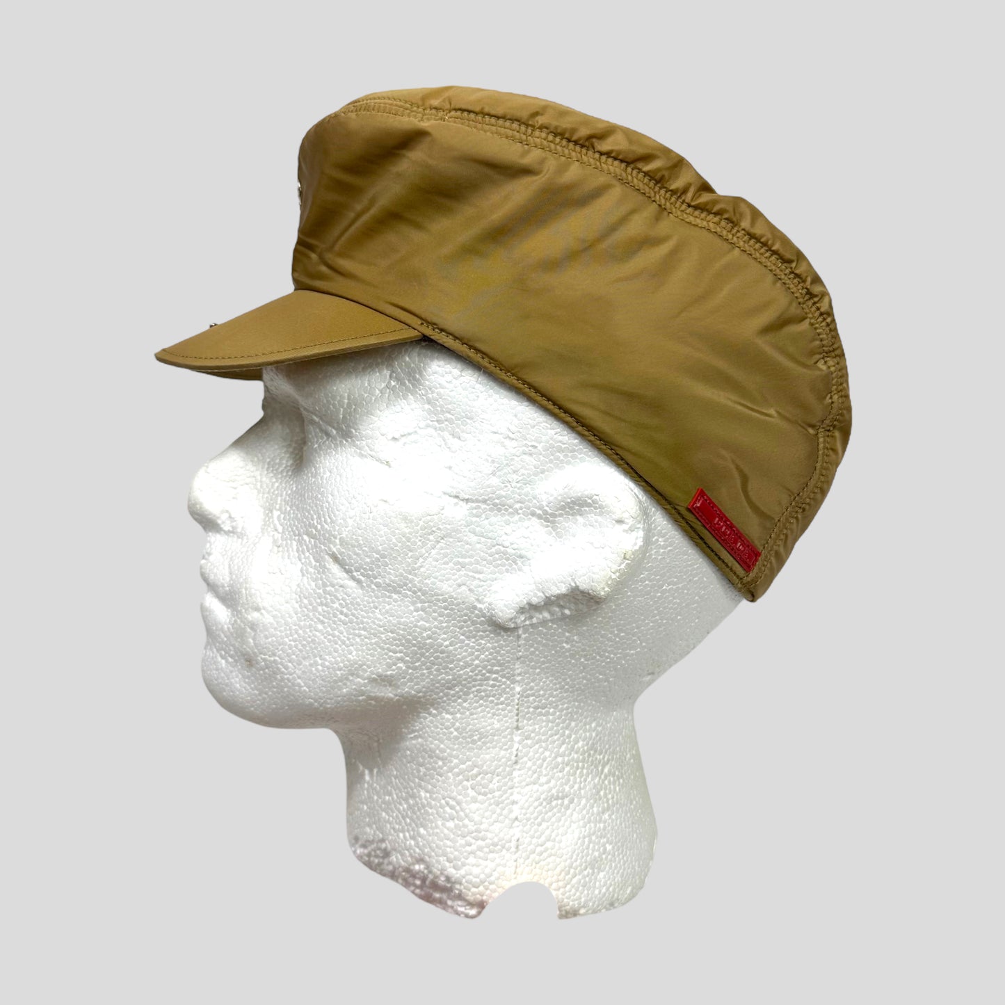 Prada Sport 1999 Nylon Modular Fleece Lined Flat Cap - L/XL