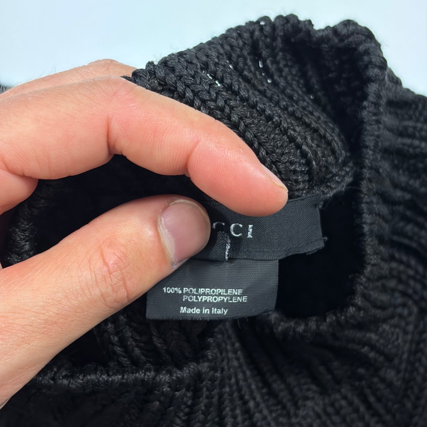 Gucci by Tom Ford 00’s Polypropylene Cable Knit Jumper - M/L