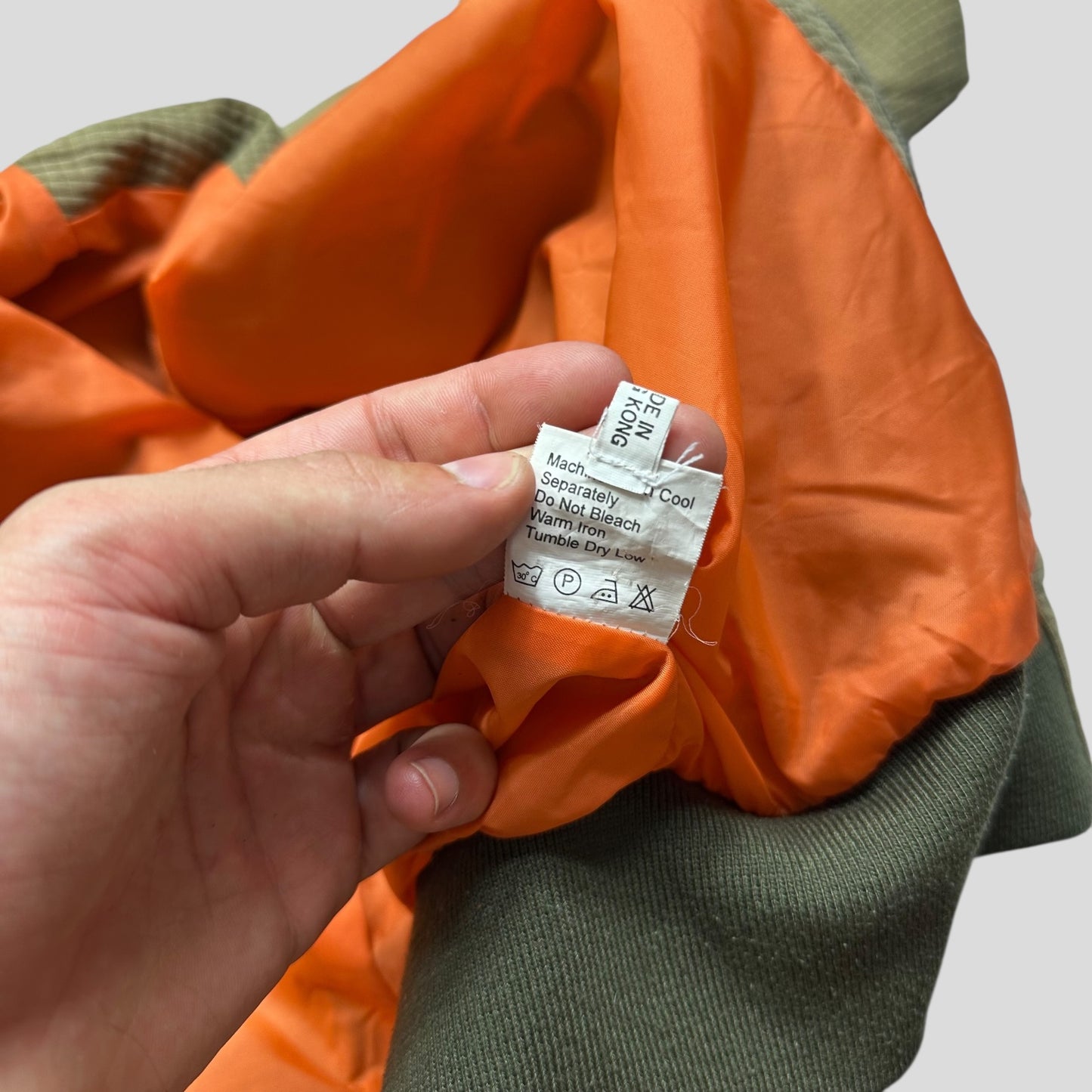 W+LT Walter 00’s 3D Textured Ripstop Embroidered Lightning Bomber Jacket - S