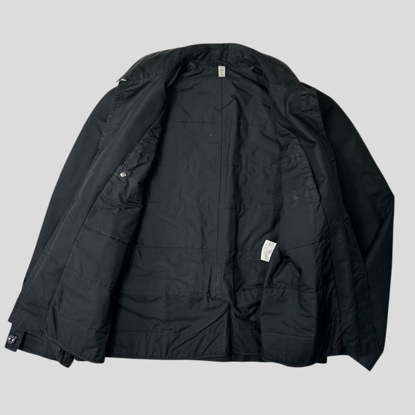 Miu Miu AW00 Contrast Tape Down Filled Work Jacket - L/XL