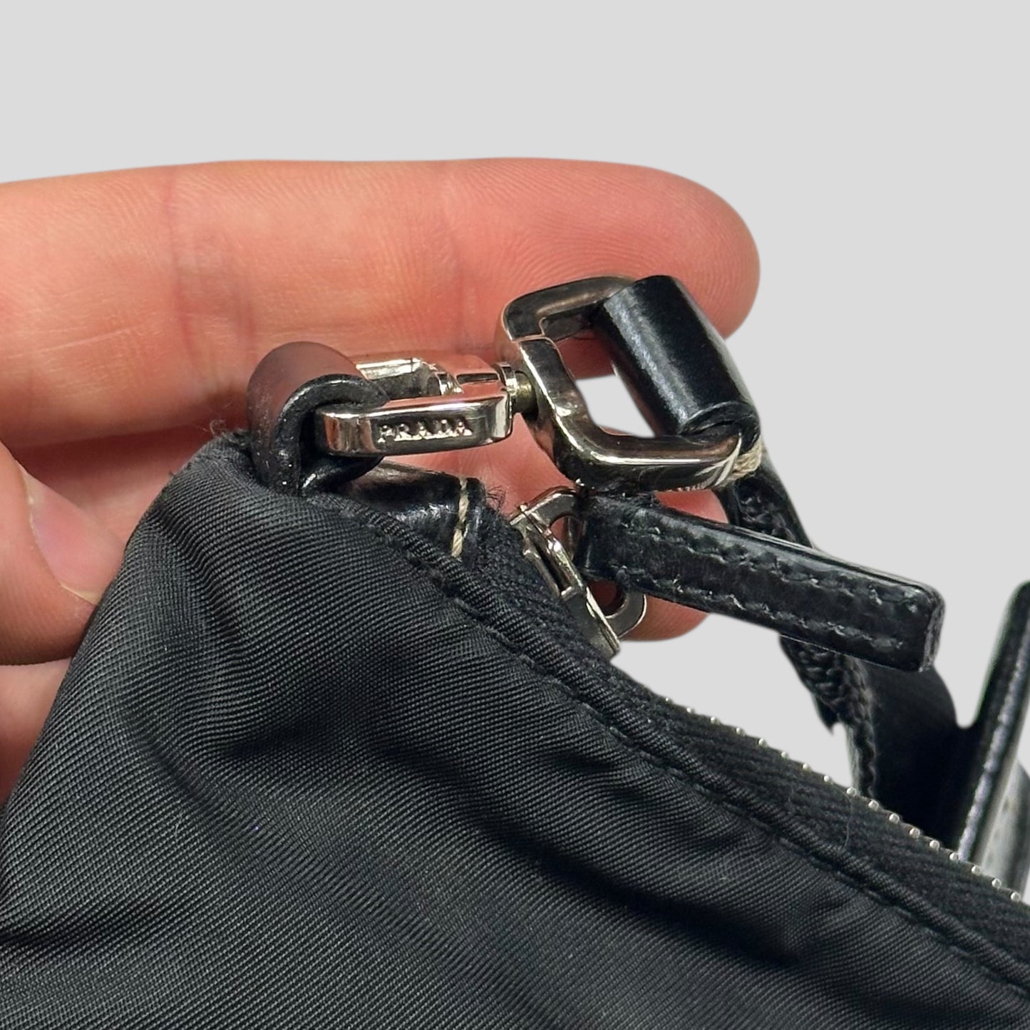 Prada Milano 00’s Nylon & Patent Leather Crossbody Bag