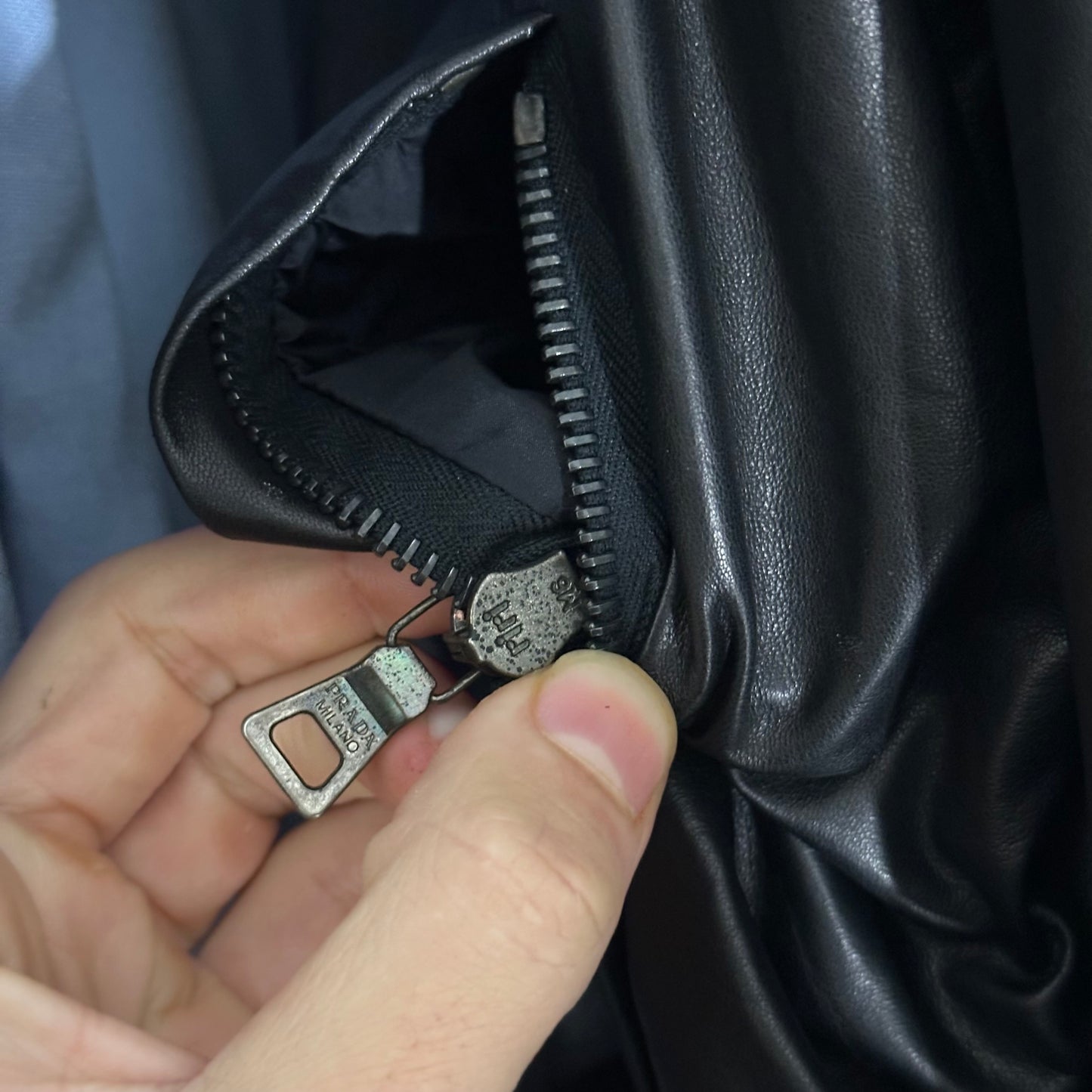 Prada Sport 2007 Glove Leather + Nylon Reversible Work Jacket - IT54 (L)