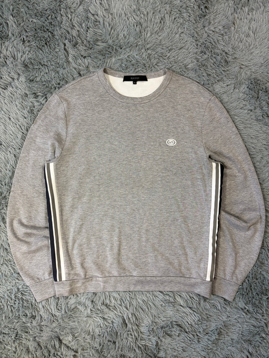 Gucci 2010s Striped Seam Tape GG Logo Sweatshirt - M/L