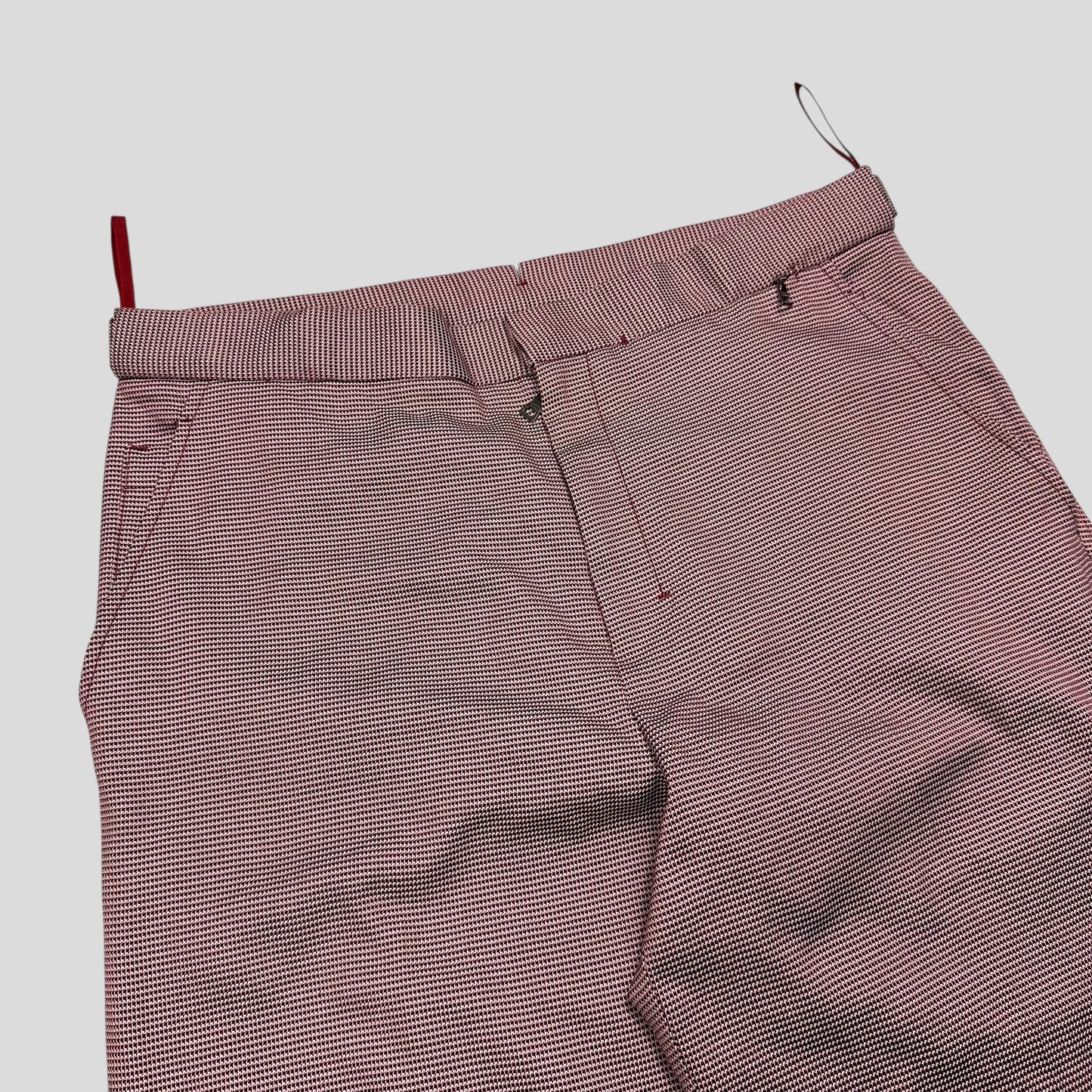 Prada Sport 2001 SAMPLE Houndstooth Stash Pocket Trousers - M