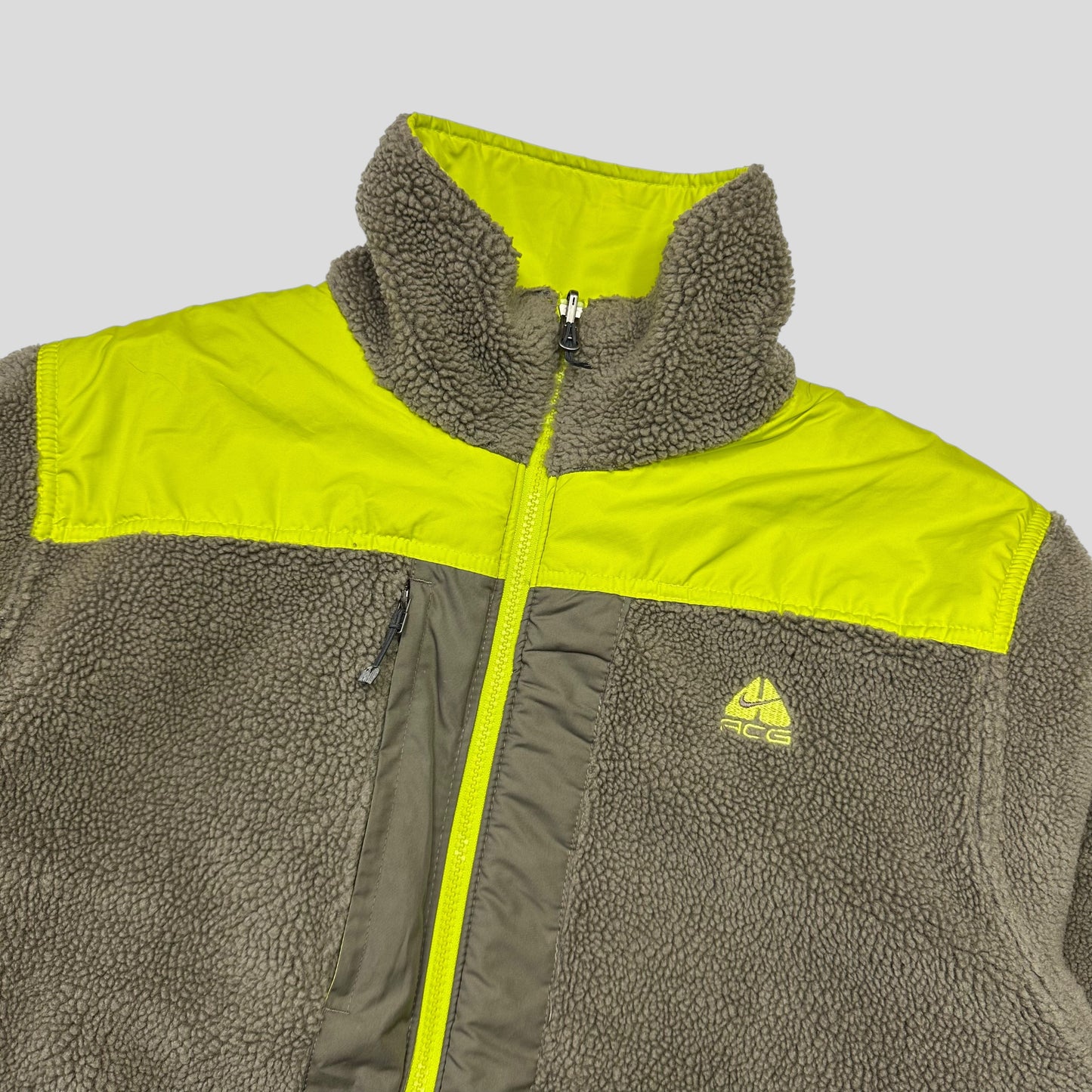 Nike ACG FW07 Reversible Nylon Panelled Fleece - M/L