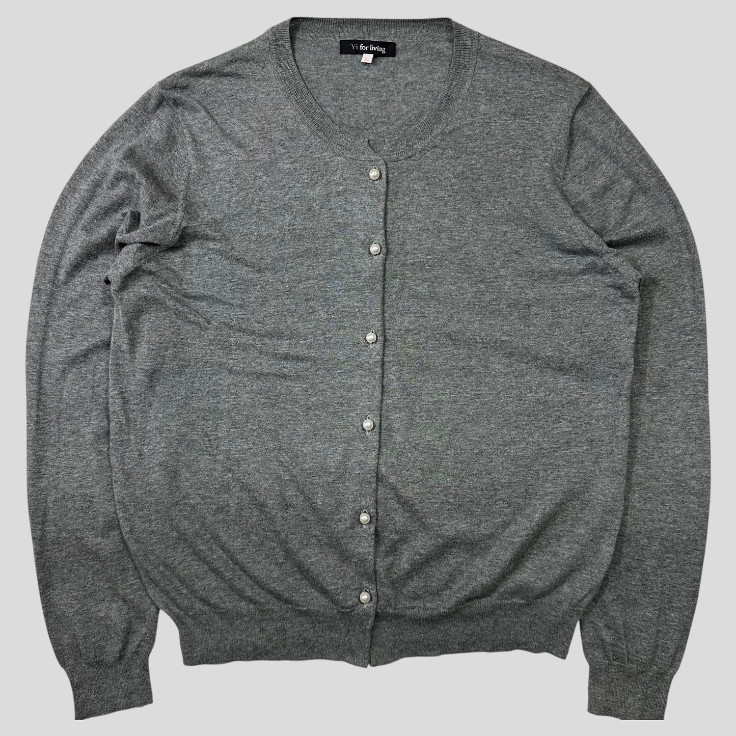 Y’s by Yohji Yamamoto Pearl Button Cardigan - S/M