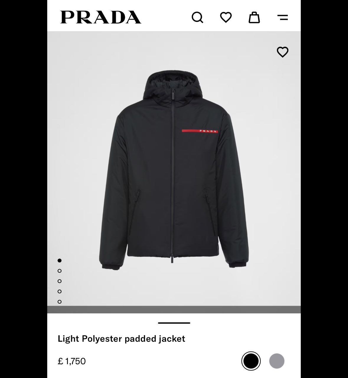 Prada 2021 Linea Rossa Graphene Padded Puffer Jacket - L
