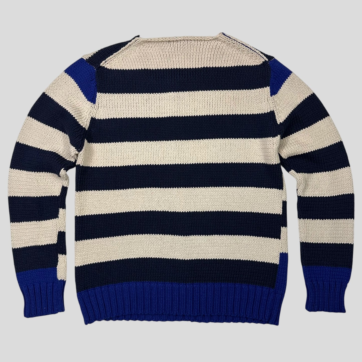 Issey Miyake SS03 Asymmetrical Reconstructed Striped Knit - M