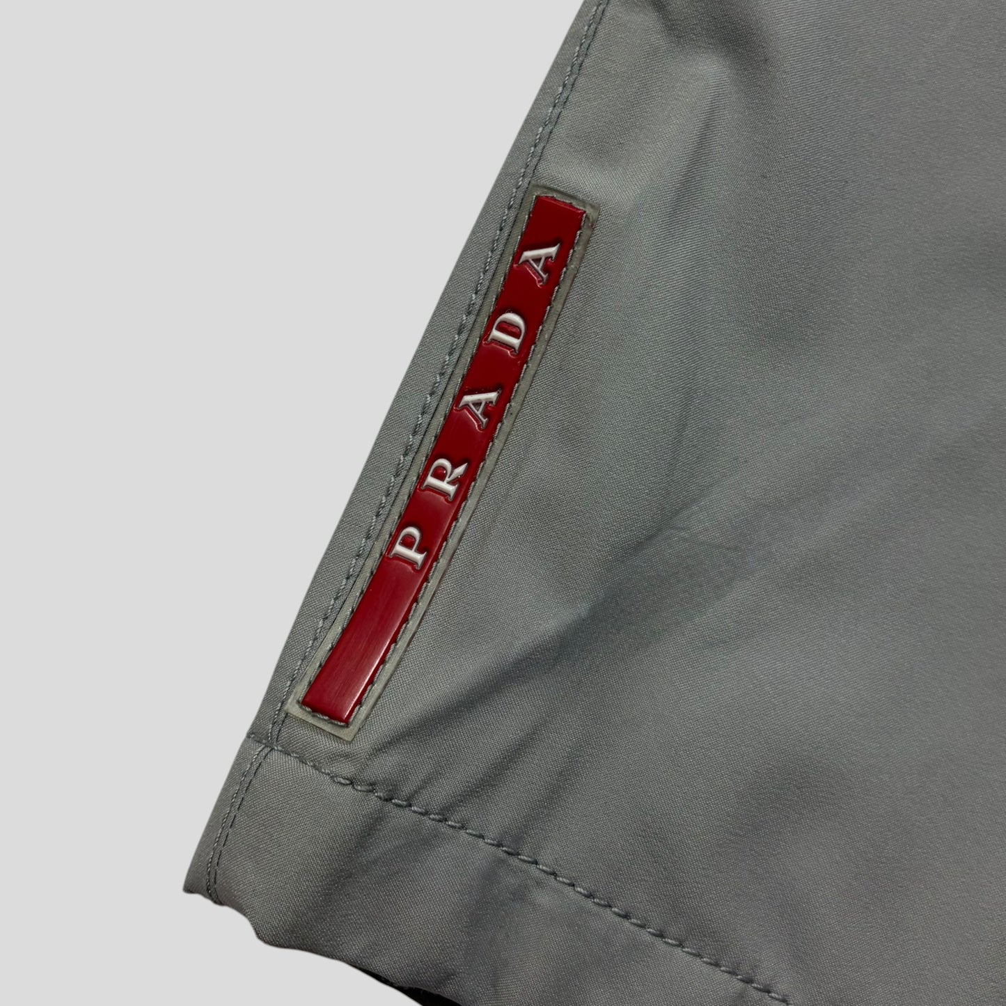 Prada Challenge 2003 Goretex Red Logo Cargo Trousers - IT52