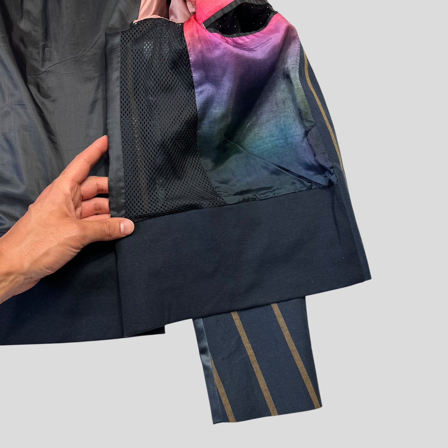 Paul Smith 2021 Runway SAMPLE Striped Panelled Blouson Jacket - S