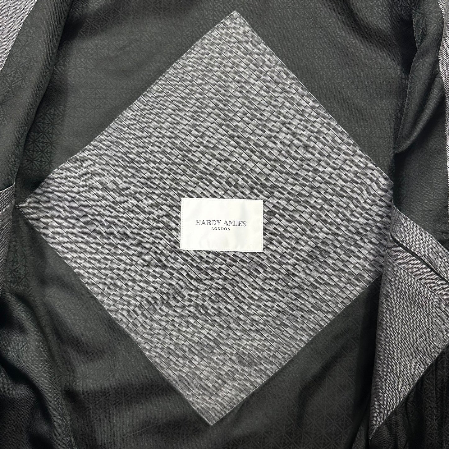 Hardy Amies AW07 Ripstop Grid Asymmetrical Harrington Jacket - M