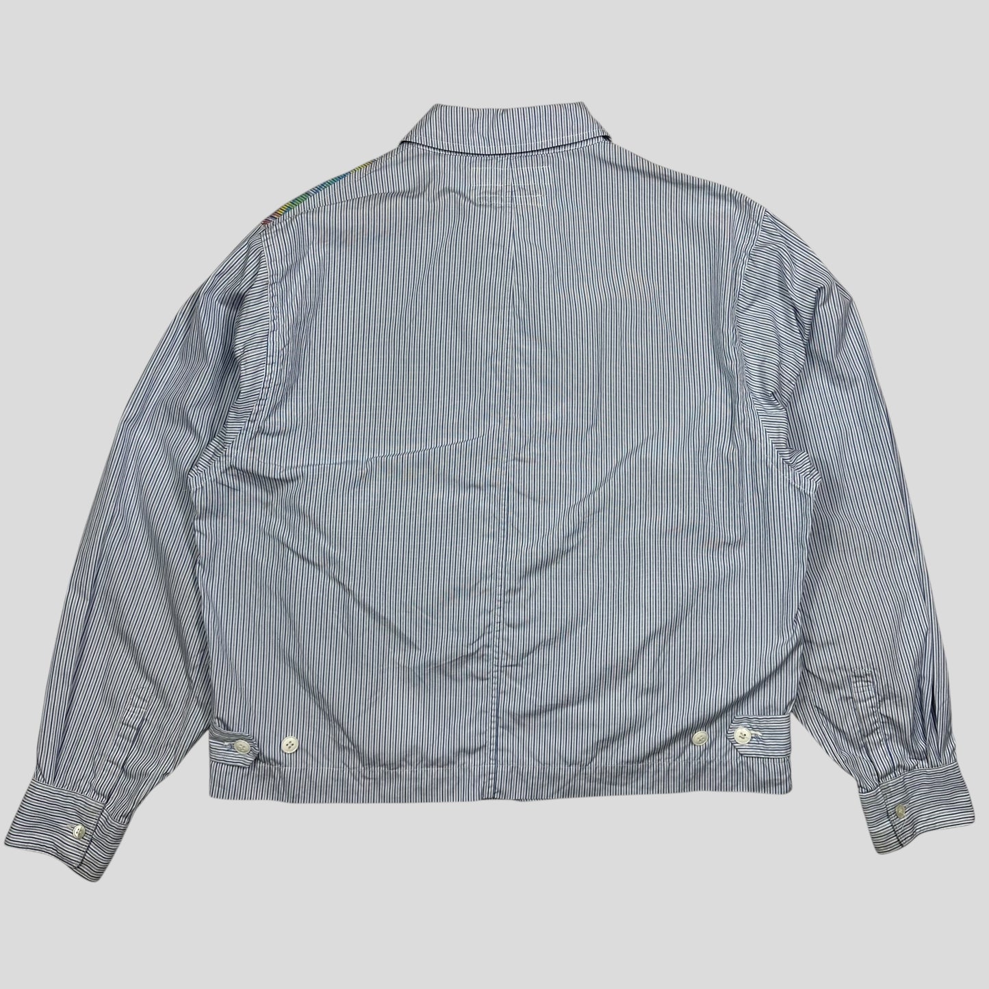 Comme Des Garçons SHIRT 90’s Plaid Striped Boxy Work Jacket - M