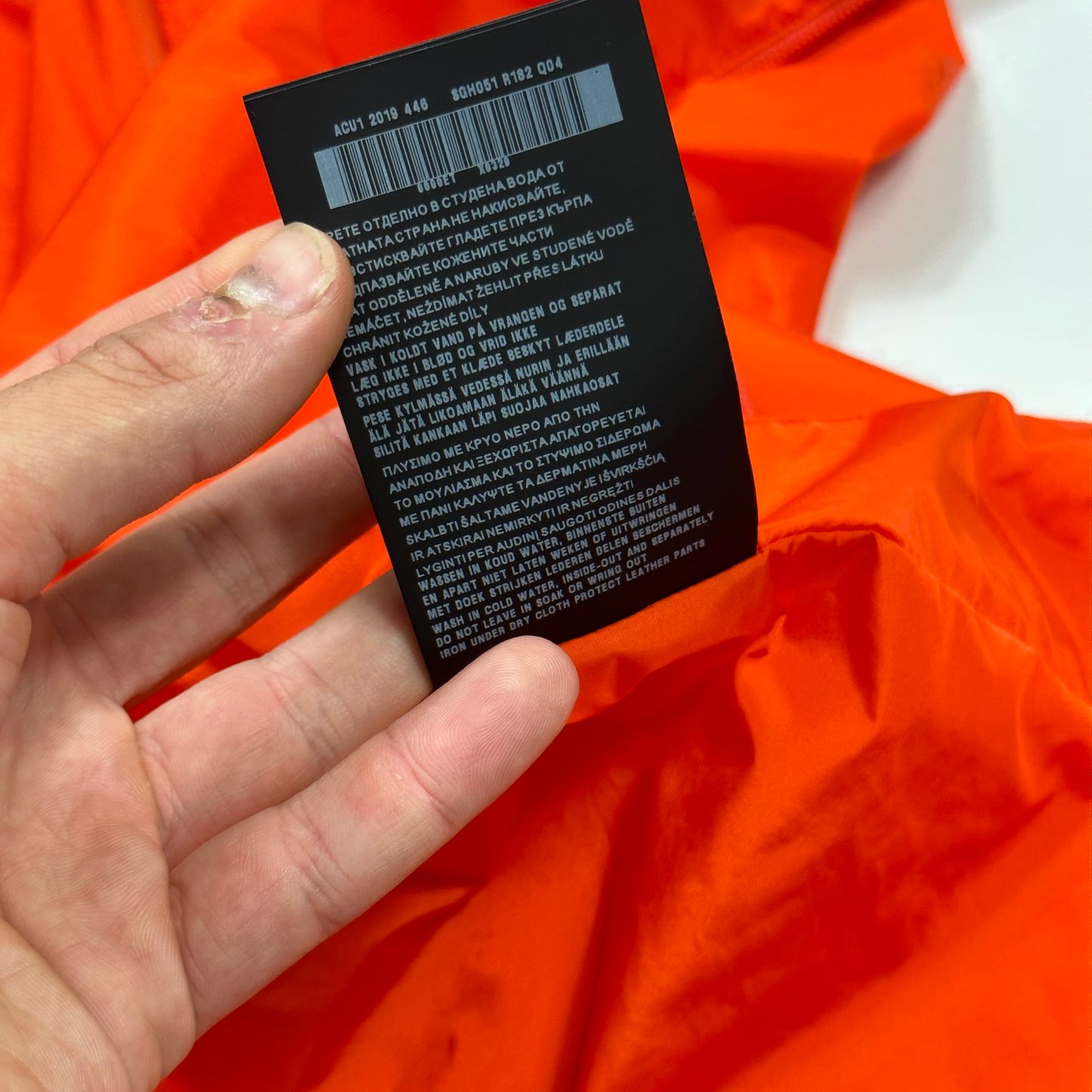 Prada Milano 2019 Laminated Orange Nylon K-way Windbreaker - XXL