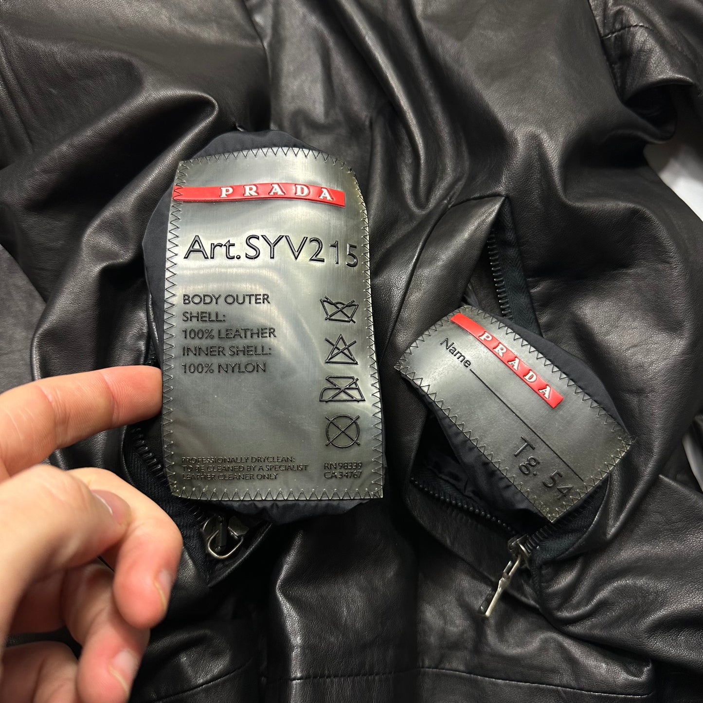 Prada Sport 2007 Glove Leather + Nylon Reversible Work Jacket - IT54 (L)