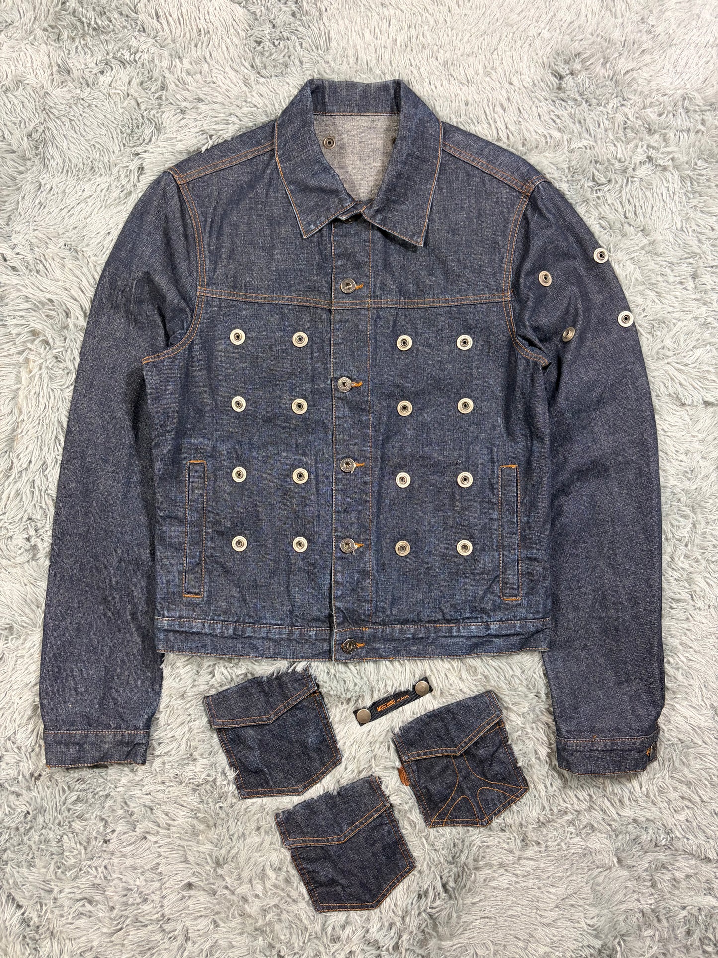 Moschino Jeans 00’s Modular Pocket System Denim Jacket - S/M