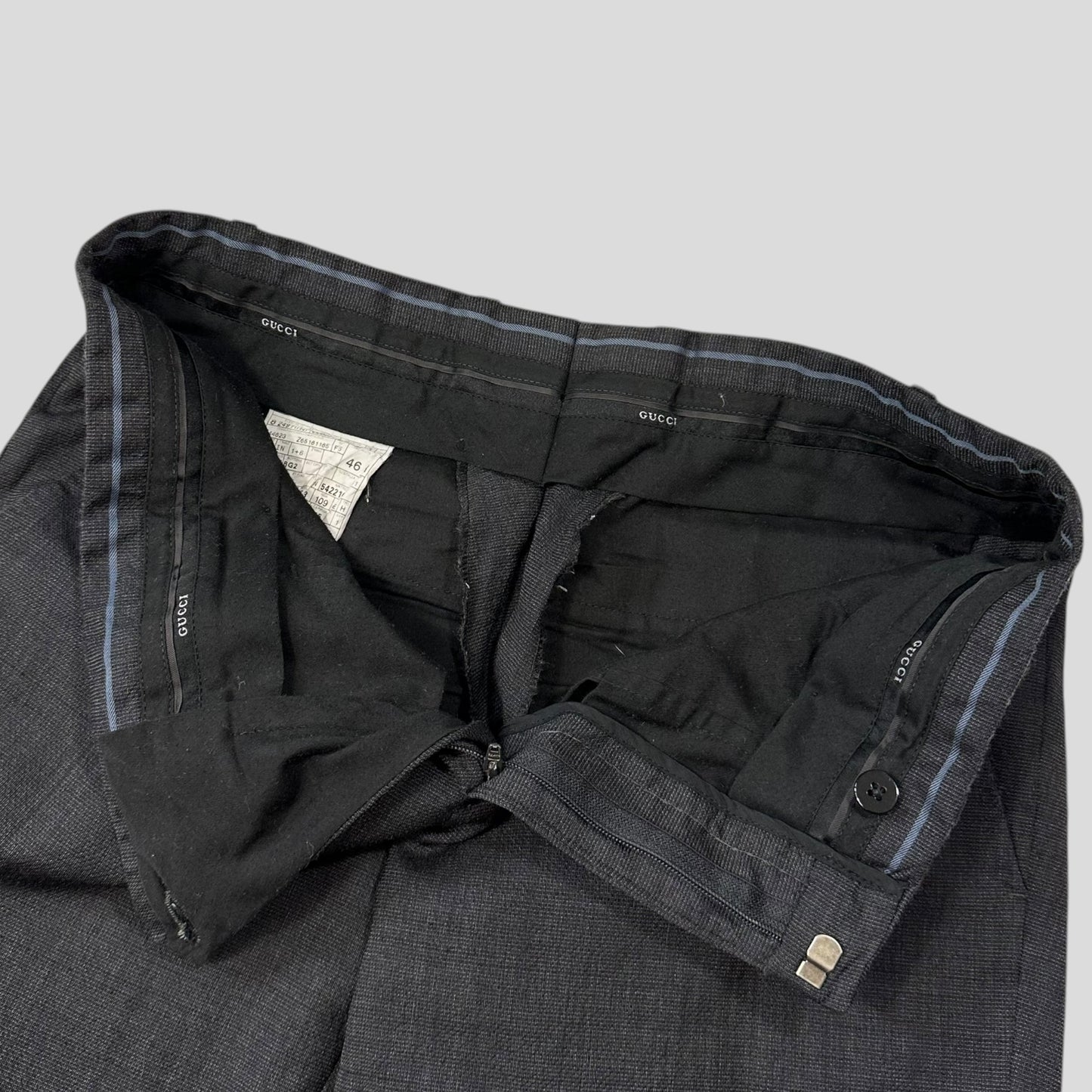 Gucci 00’s Textured Wool Suit Blazer + Trousers - IT46 (S/M)