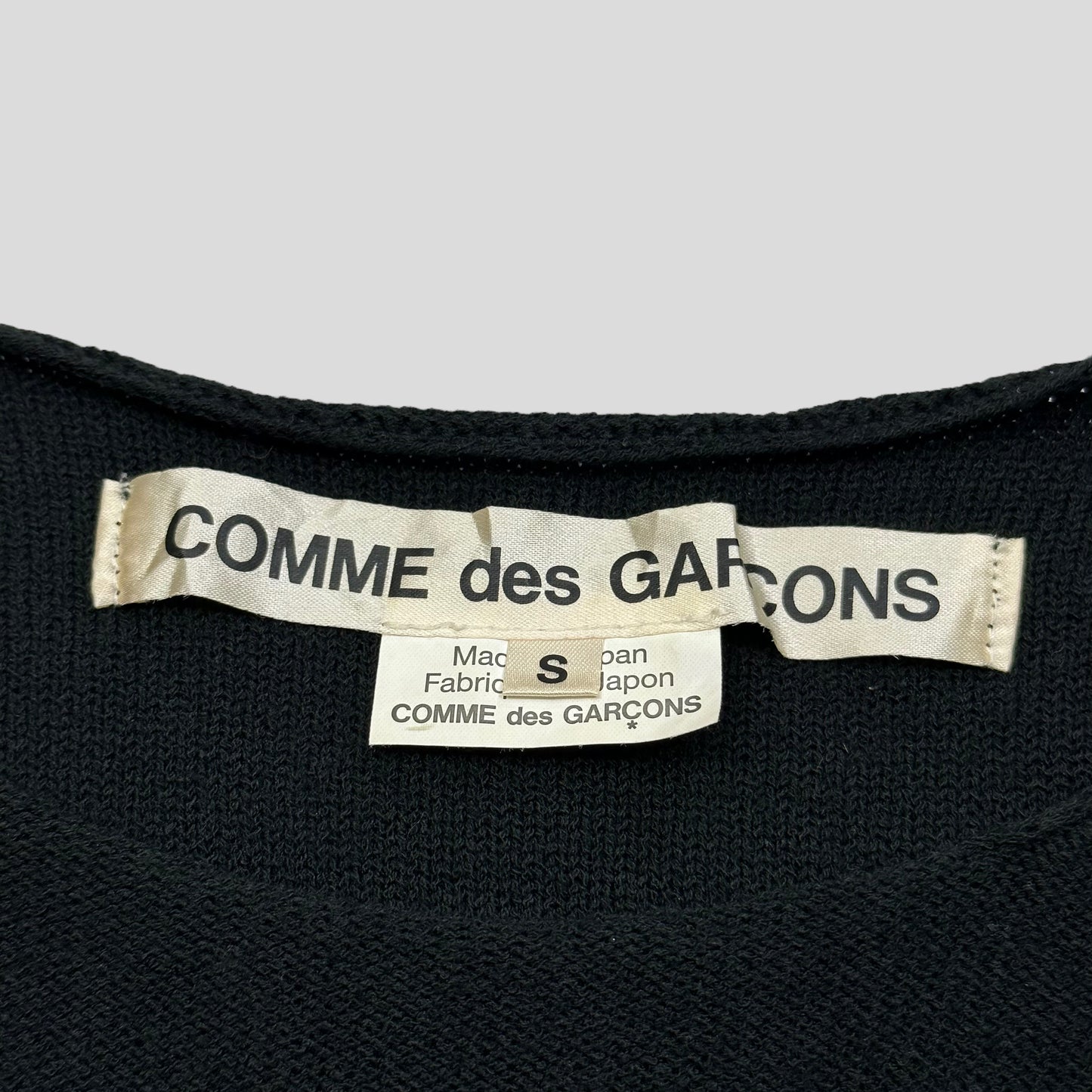 CDG 2015 Faux Fur Sleeved Knitted Top - S