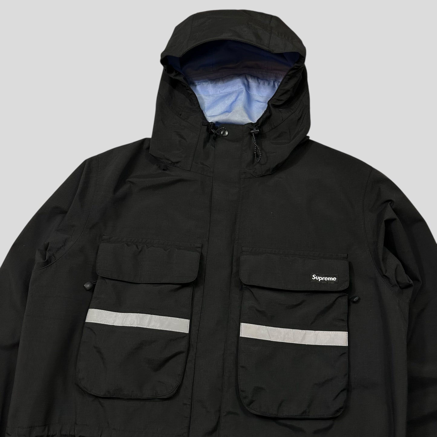 Supreme FW14 3M Taped Seam Reflective Skepta Jacket - L