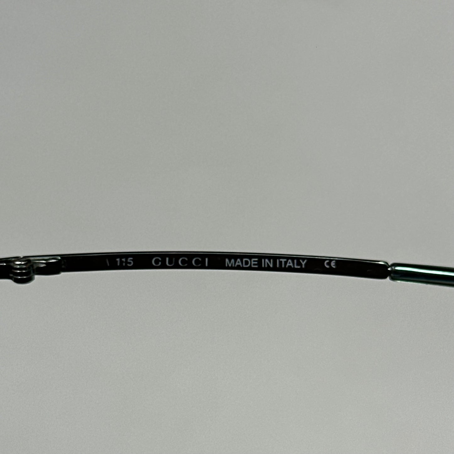 Gucci 00’s Gradient Half Frame Shield Sunglasses