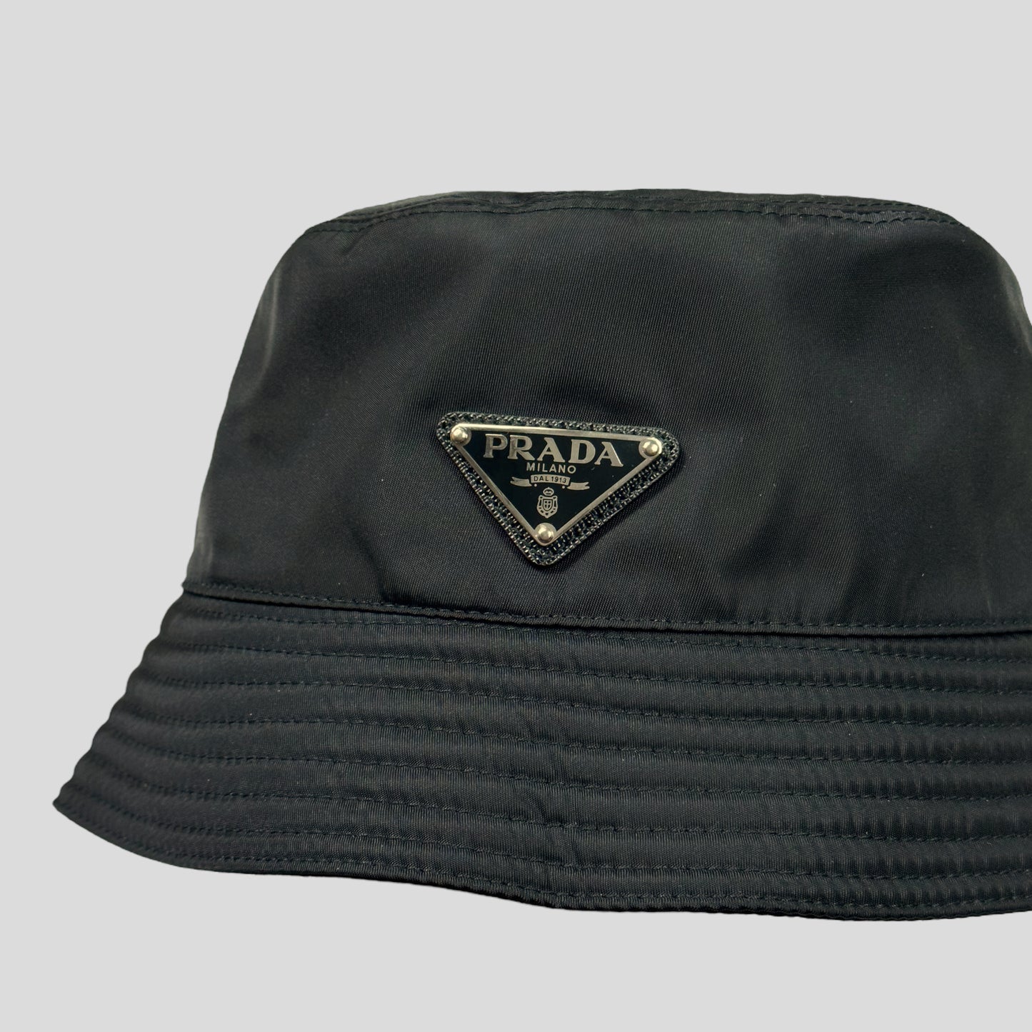 Prada Milano Nylon Bucket Hat - S/M