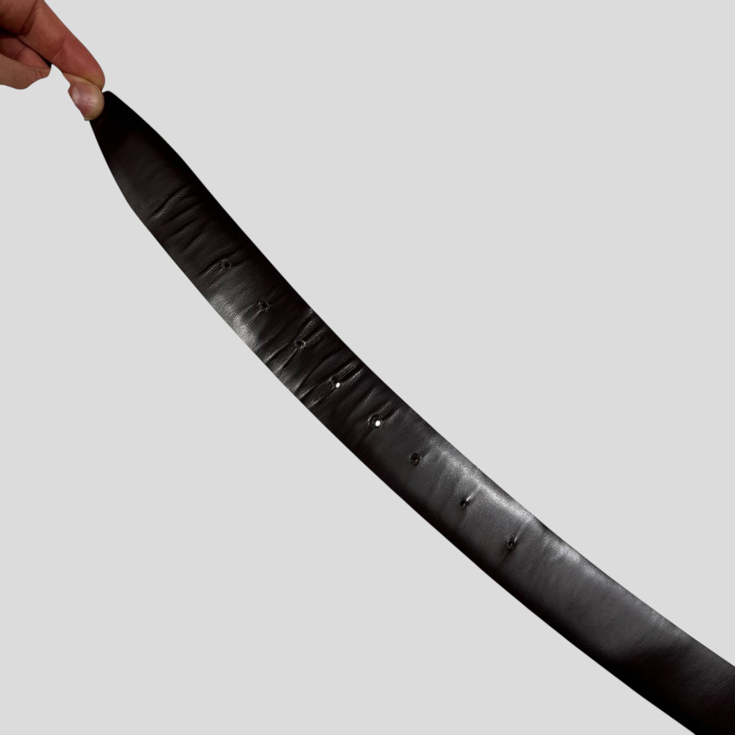 Prada 2000’s Ponyhair Fur Leather Belt