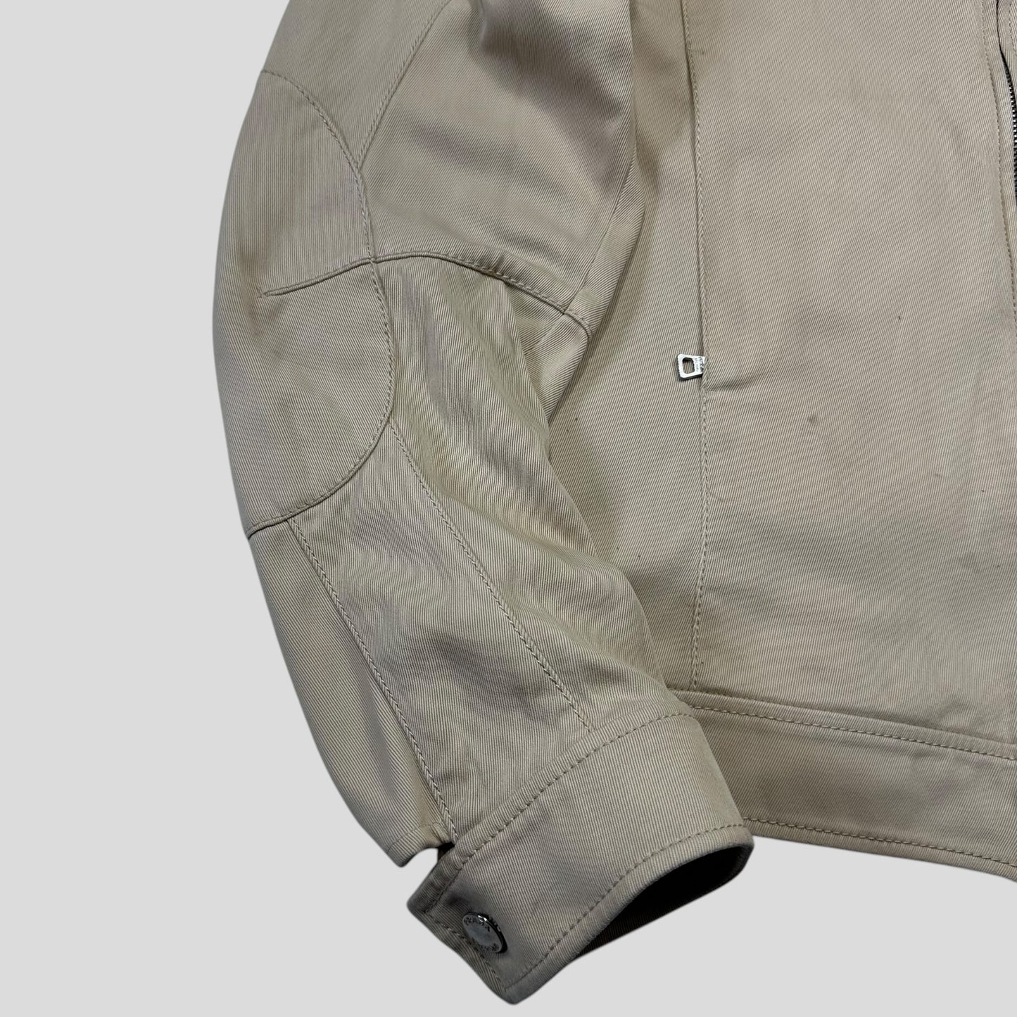 Prada Sport SS01 Articulated Cotton Reinforced Moto Jacket - M/L