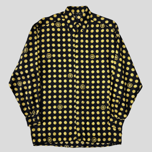 Versace V2 Classic 90’s Silk Sun Print Shirt - XS (M)