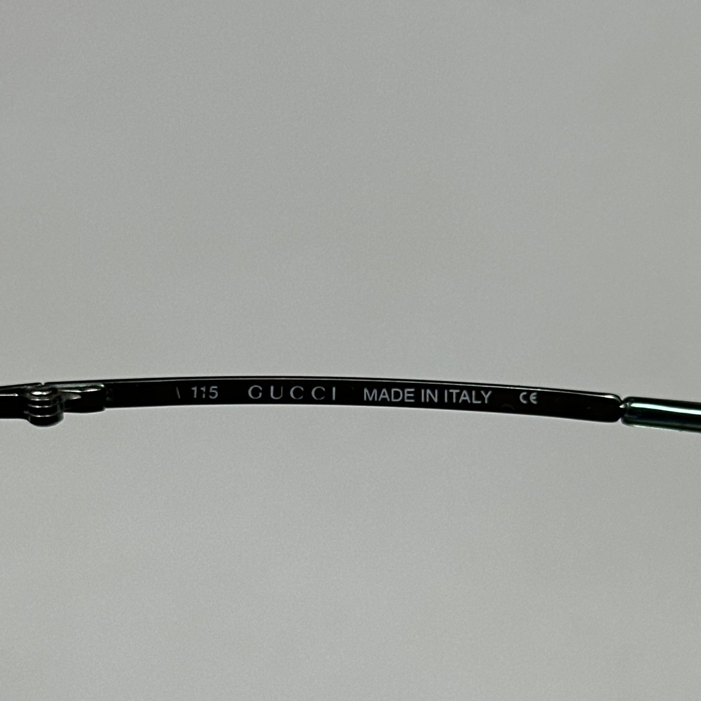 Gucci 00’s Gradient Half Frame Shield Sunglasses