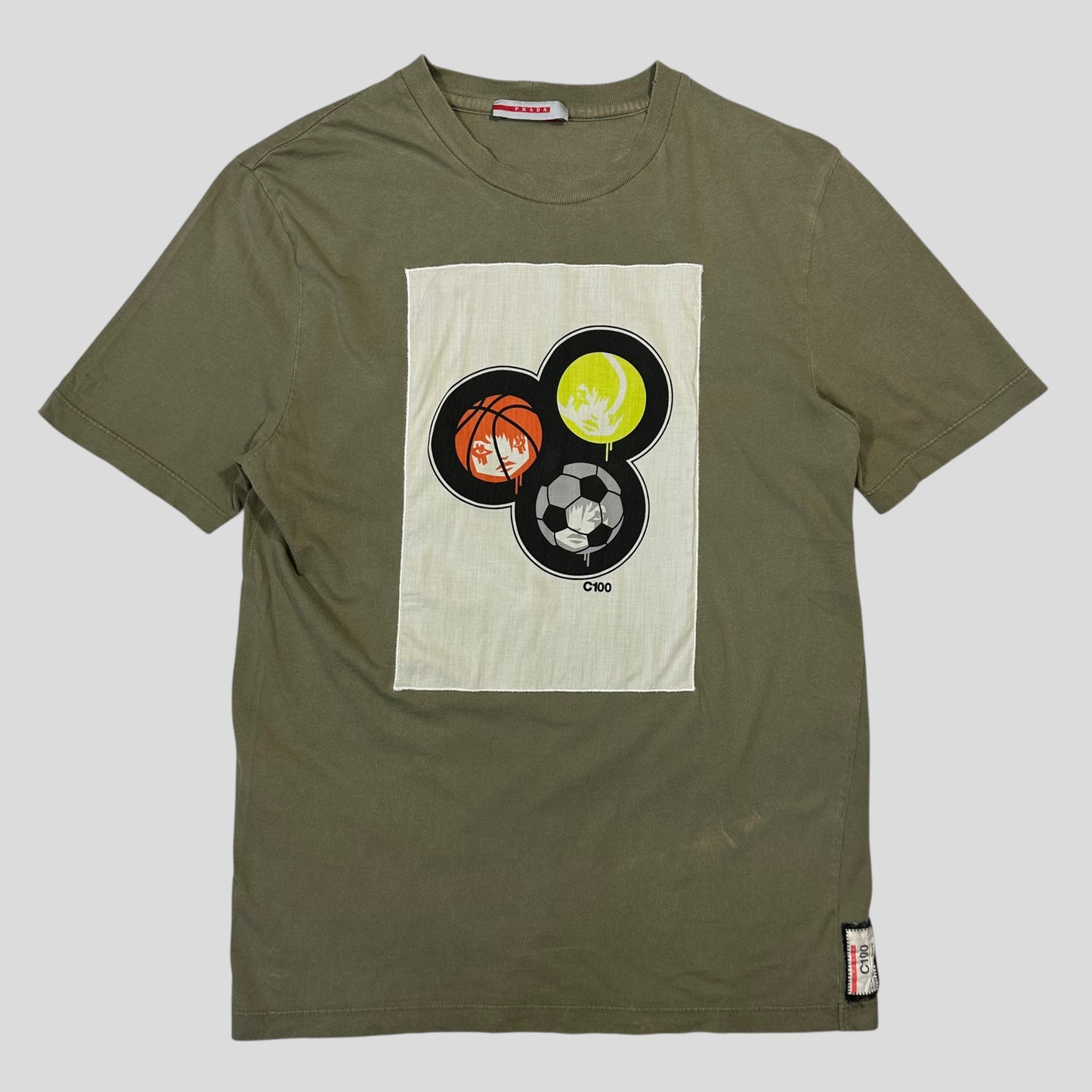 Prada Sport 2006 T-shirt Project C100 World Cup Graphic Tee - S