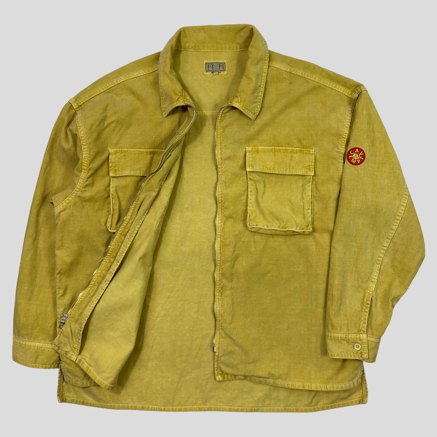 Cav Empt Yellow Cord Double Pocket Overshirt - M (L/XL)