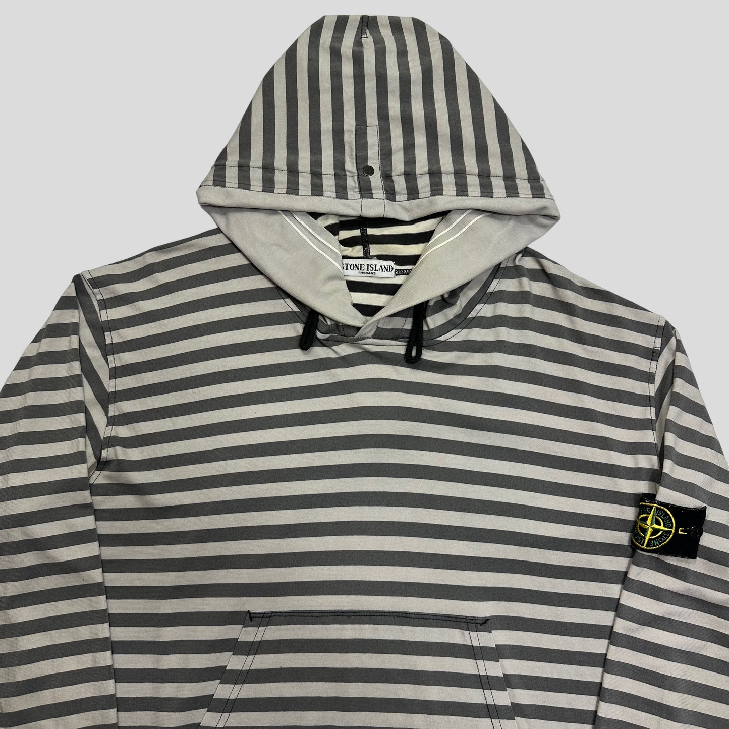 Stone Island SS08 Striped Pullover Hoodie - XL
