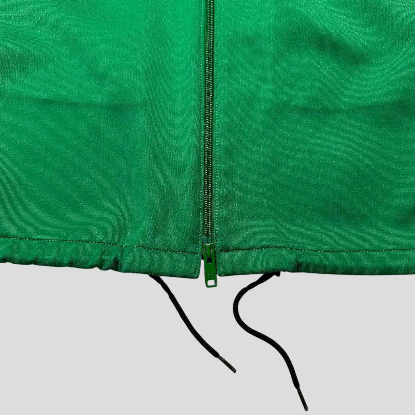 Prada 2018 Rubber Race Logo Technical Jersey Parka Jacket - XS (M)