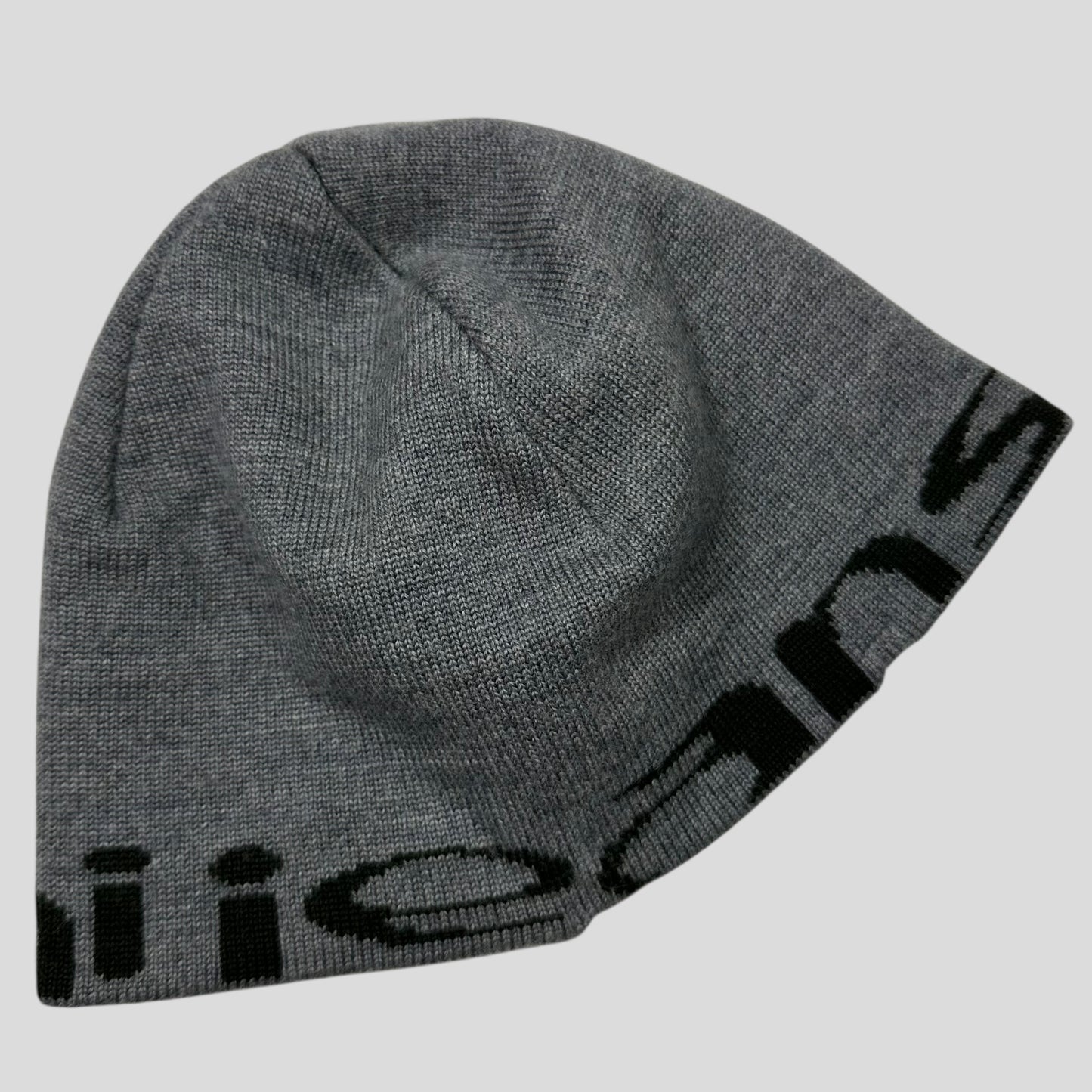 Armani Jeans 00’s Animal Rip Spellout Wool Beanie - S/M