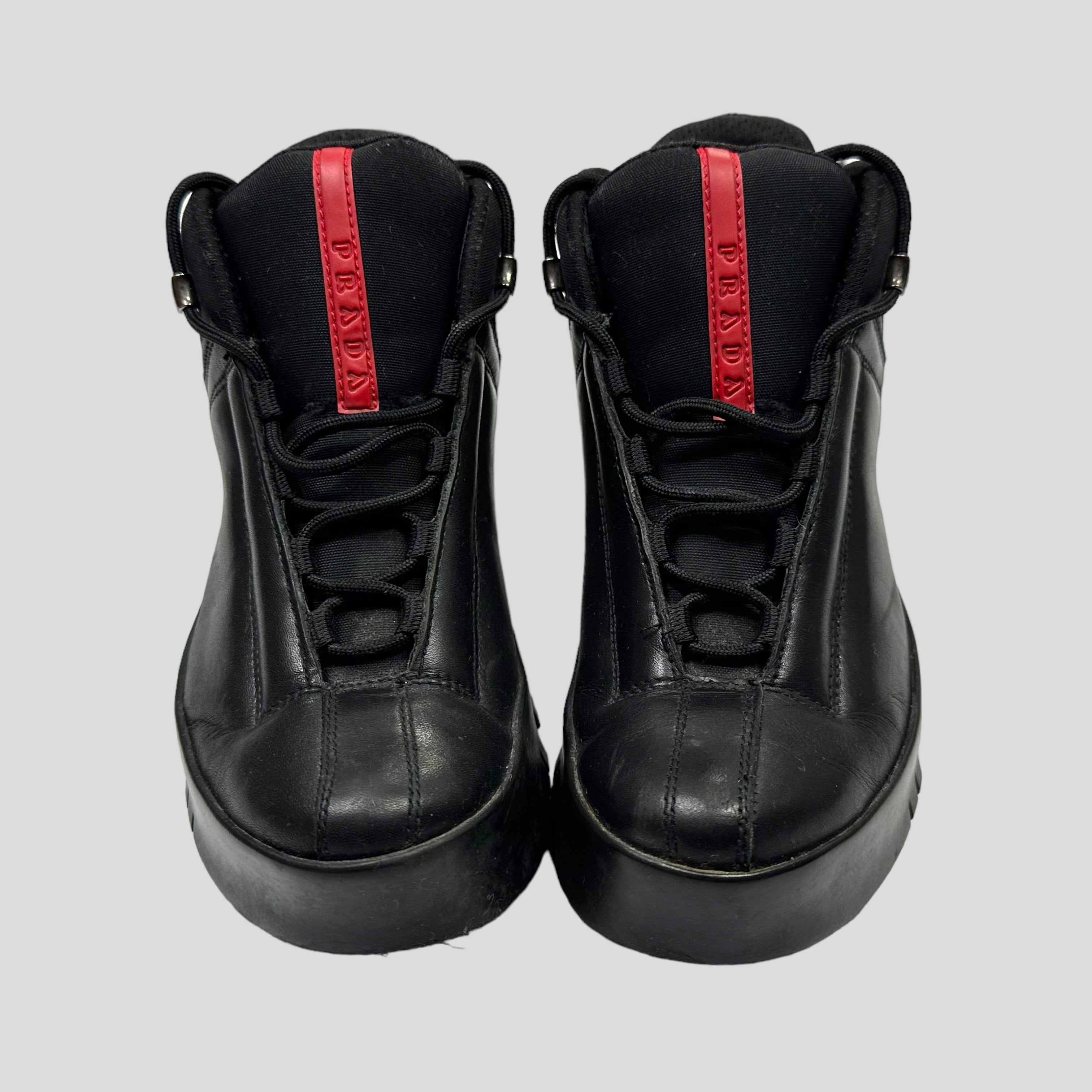 Prada Sport 00's Leather & Nylon Boots - UK6 – Warmwaves