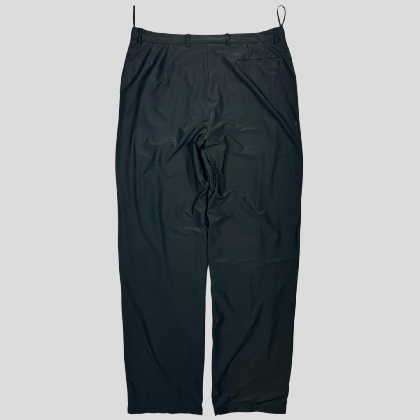 Prada Sport FW99 Textured Nylon Shimmer Baggy Mesh Trousers -IT54