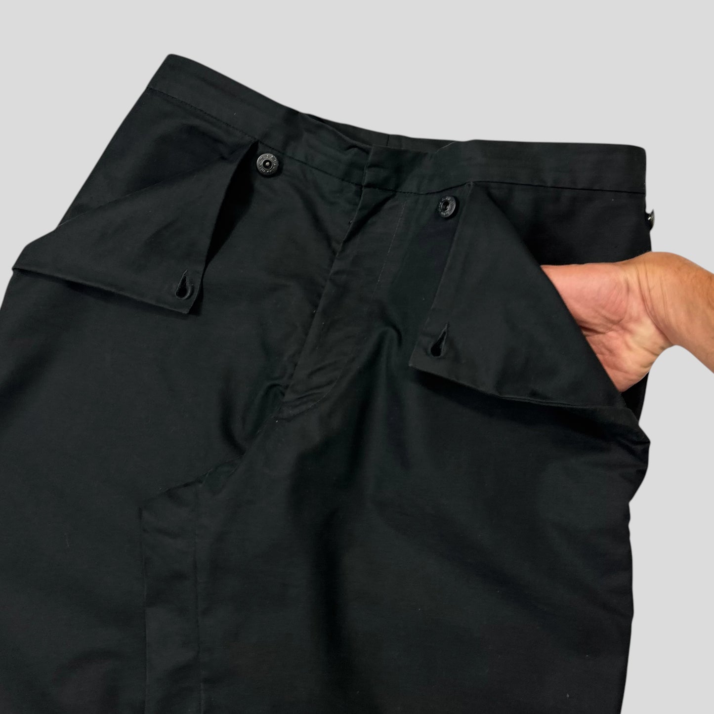 Miu Miu 1999 Modular Hip Pocket Co-nylon Carpenter Trousers - M/L