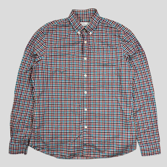 Prada 2018 Neo-plaid Micro Check Longsleeve Shirt - M