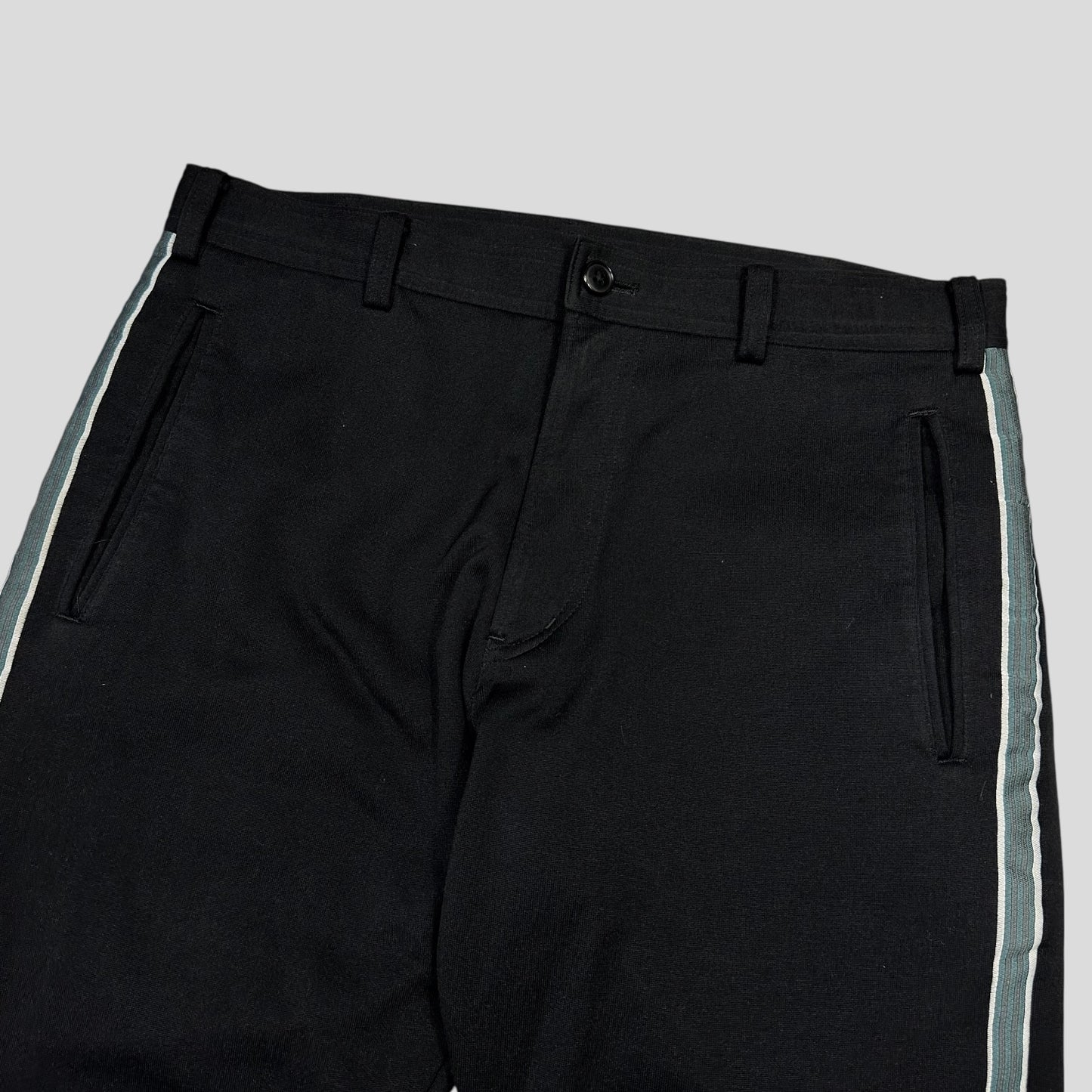 Yohji Yamamoto SS02 Y’s for Men Striped Seam Poly Trousers - 3 (M/L)