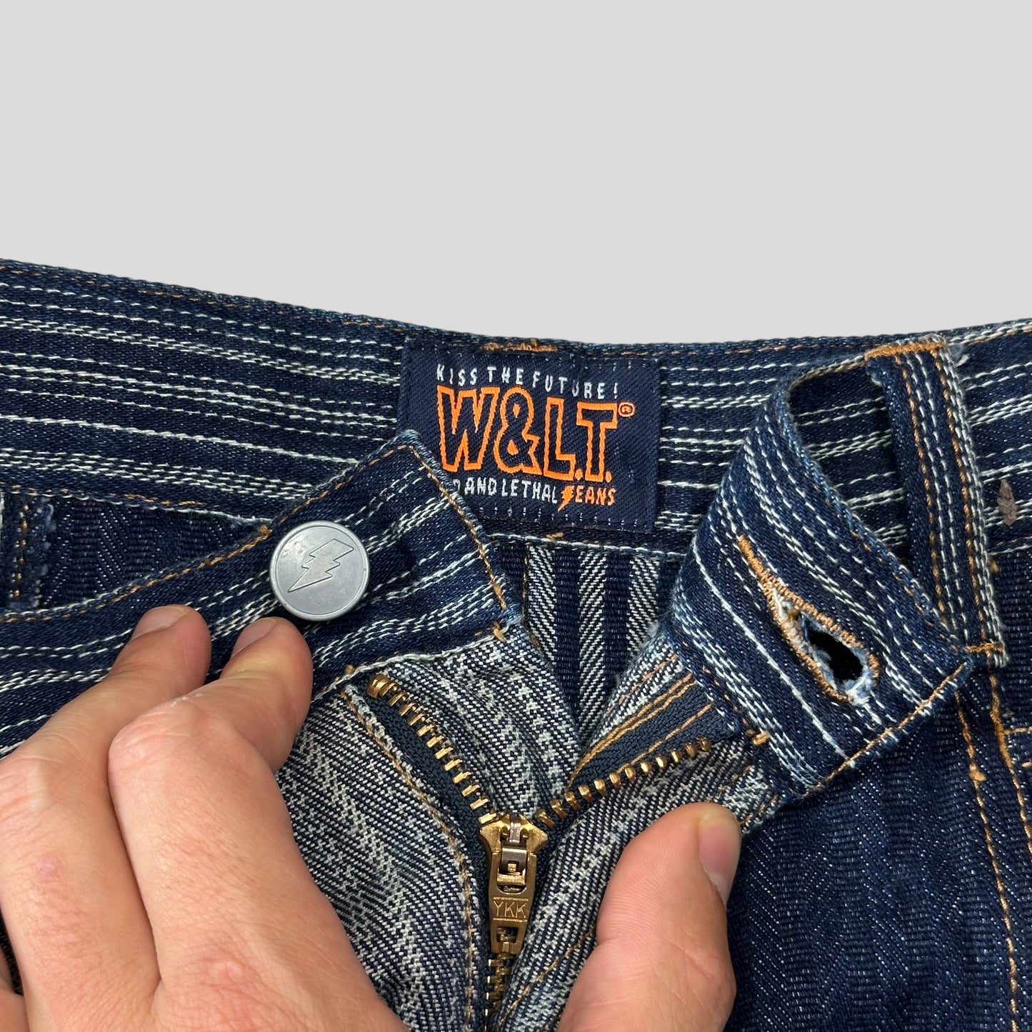 W+LT 00’s Denim Patchwork Skirt - S/M