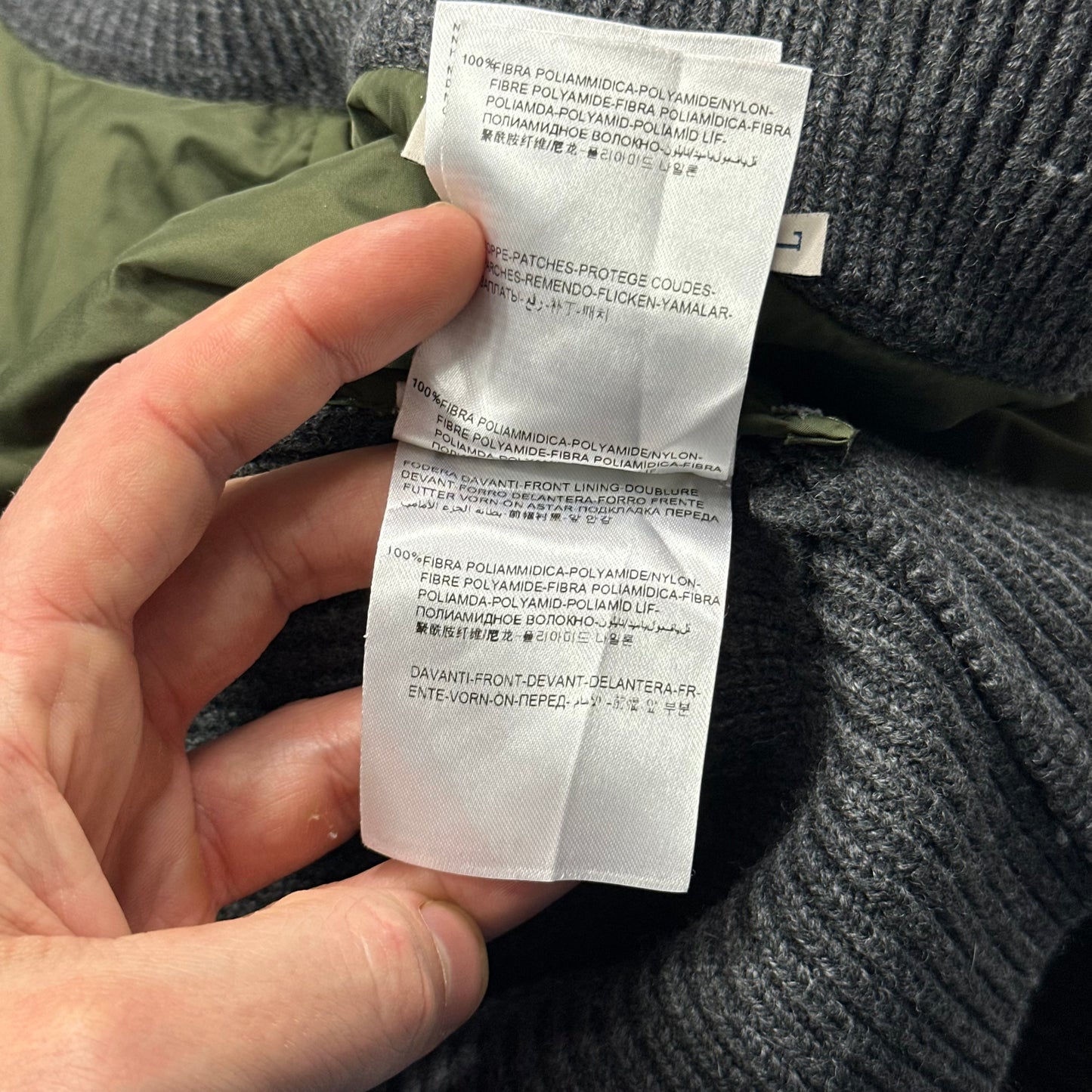 Moncler Wool & Nylon Maglione Tricot Cardigan Jacket - L (M)