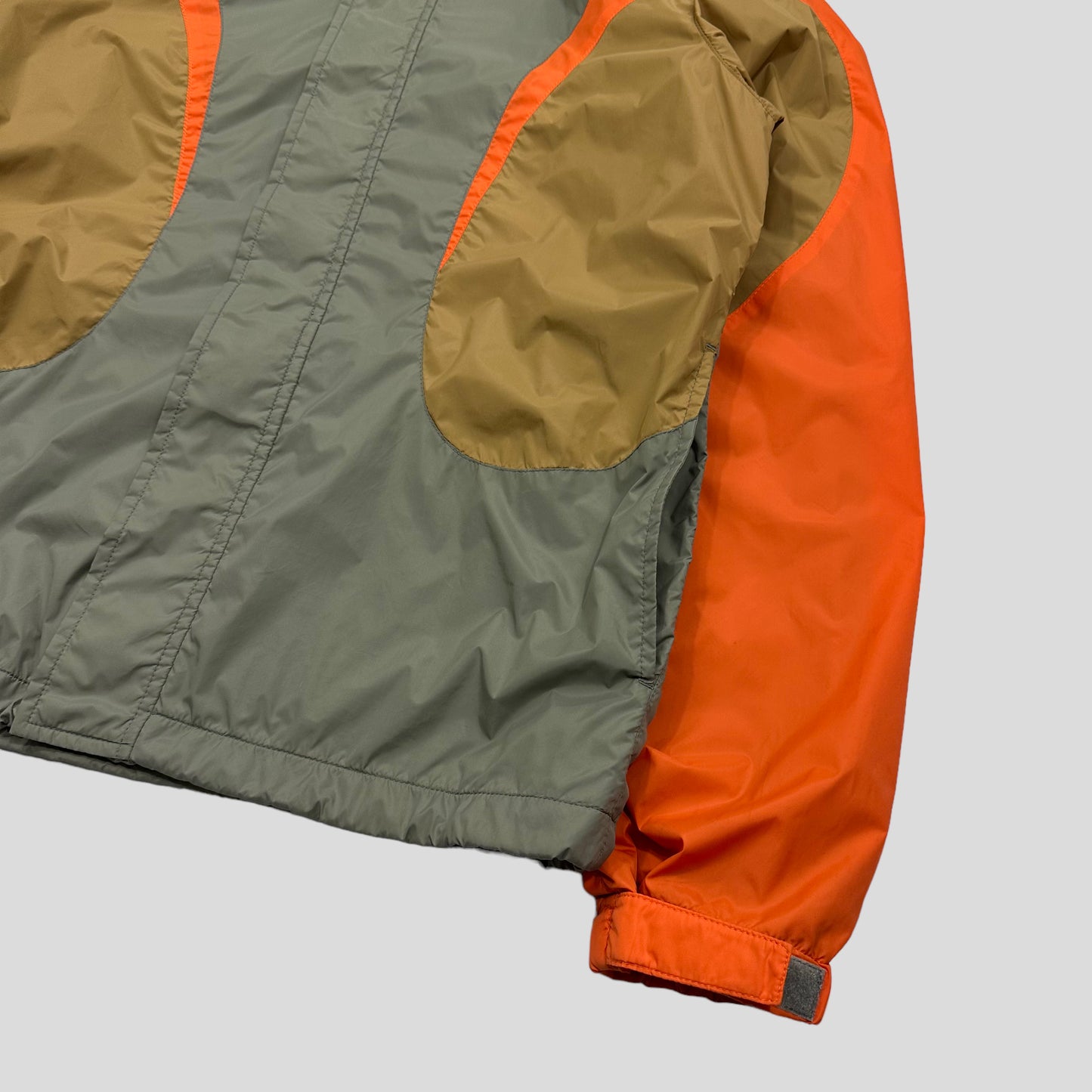 CDG Shirt 00’s Technical Nylon Curve Panelled Jacket - M